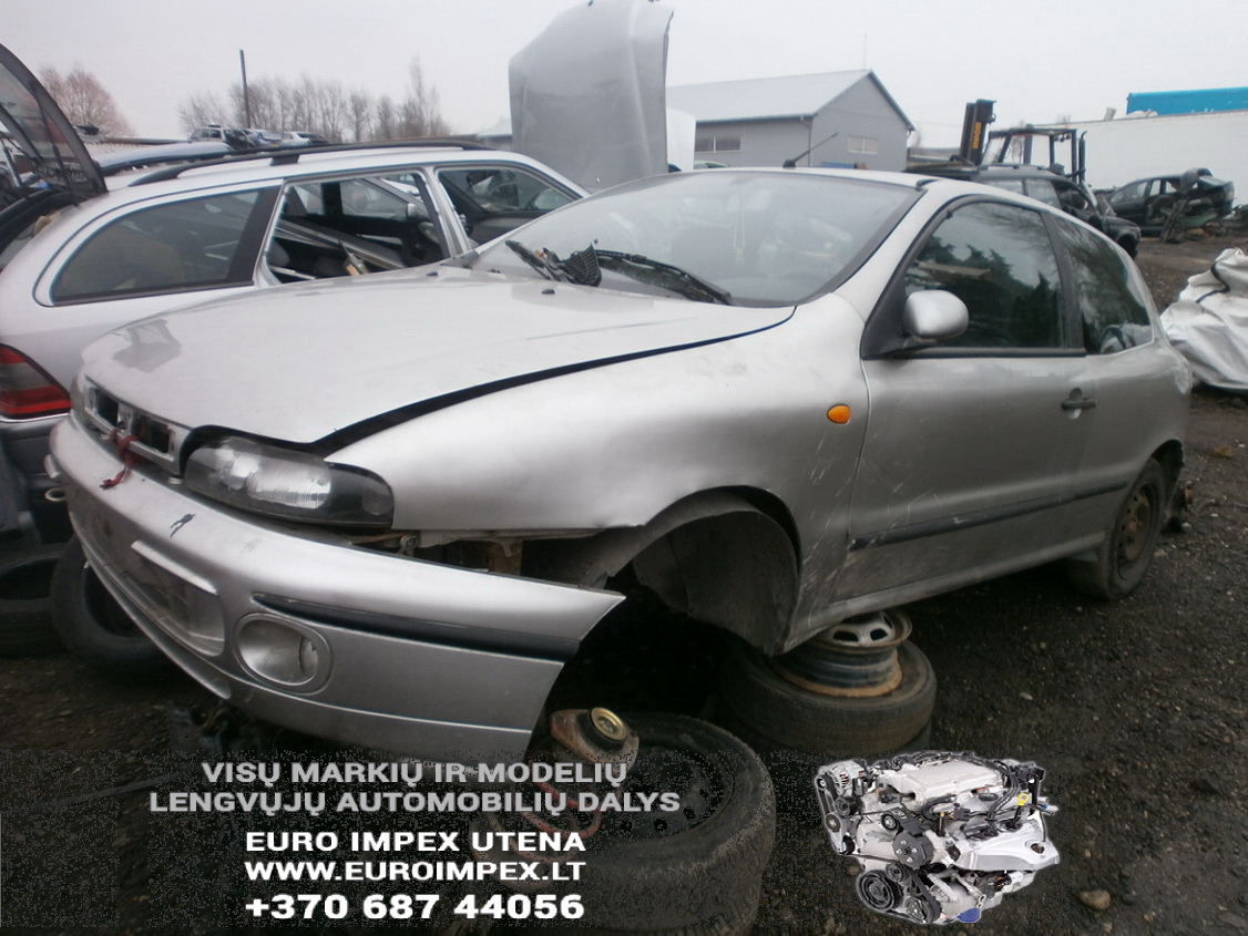 Naudotos automobilio dalys Fiat BRAVO 1999 1.9 Mechaninė Hačbekas 2/3 d. Pilka 2013-12-28